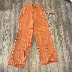 Zara Terracotta Wide-Leg Pants